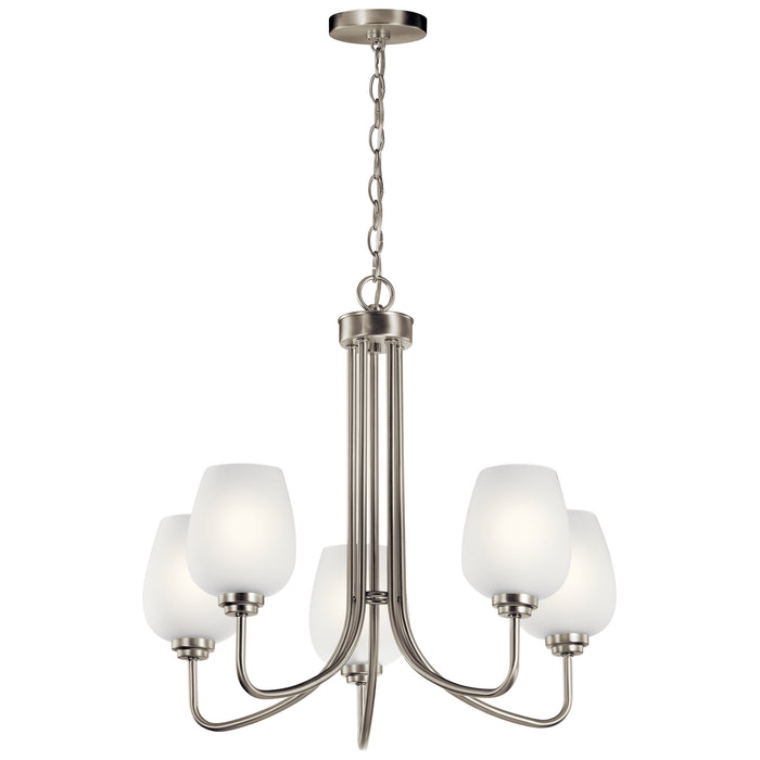 Kichler - 44377NI - Five Light Chandelier - Valserrano - Brushed Nickel