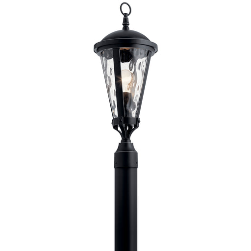 Kichler - 49237BSL - One Light Outdoor Post Mount - Cresleigh - Black With Silver Highlights