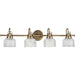 Progress Lighting - P2997-163 - Four Light Bath & Vanity - Archie - Vintage Brass