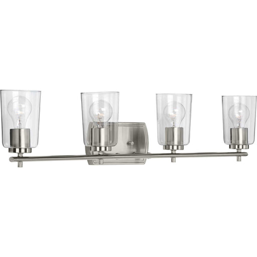 Progress Lighting - P300157-009 - Four Light Bath & Vanity - Adley - Brushed Nickel