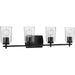 Progress Lighting - P300157-031 - Four Light Bath & Vanity - Adley - Black