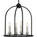 Progress Lighting - P500121-031 - Four Light Foyer Pendant - Seneca - Black