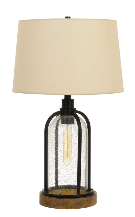 Cal Lighting - BO-2840TB - Two Light Table Lamp - Ciney - Black/Wood