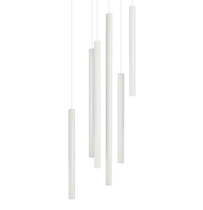 LED Pendant in White finish