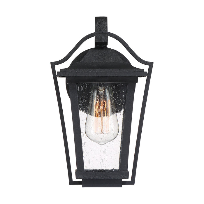 One Light Outdoor Wall Lantern from the Darius collection in Earth Black finish