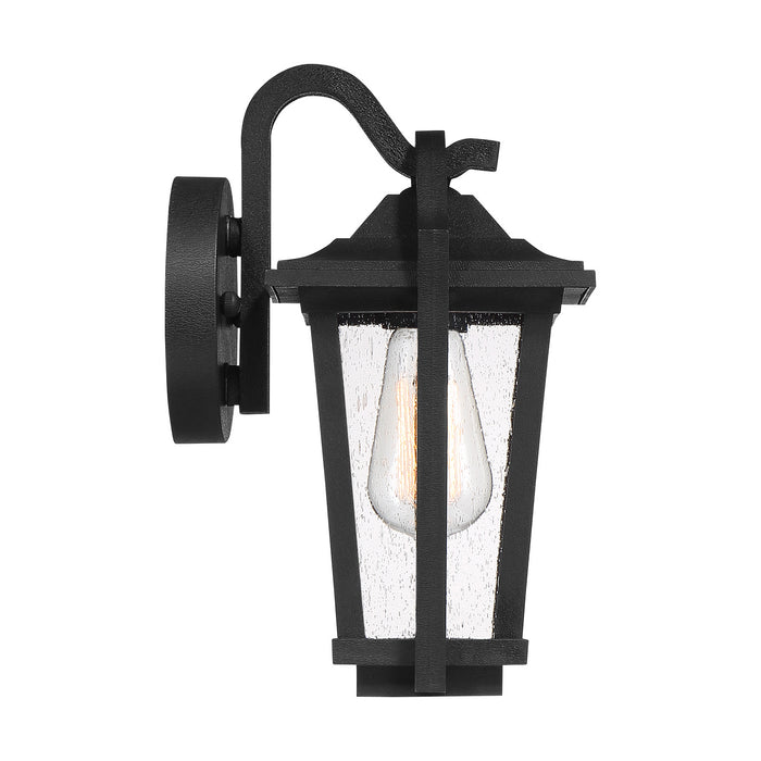 One Light Outdoor Wall Lantern from the Darius collection in Earth Black finish