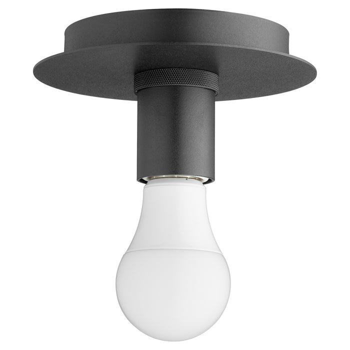 One Light Ceiling Mount in Noir finish