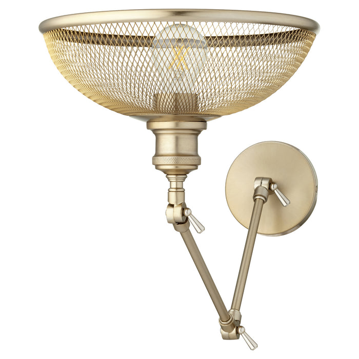 One Light Wall Mount from the Omni collection in Aged Brass finish