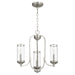 Quorum - 6044-3-65 - Three Light Chandelier - Collins - Satin Nickel