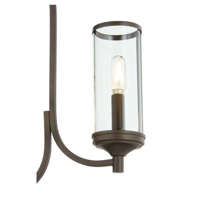 Three Light Chandelier from the Collins collection in Oiled Bronze finish