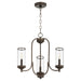 Quorum - 6044-3-86 - Three Light Chandelier - Collins - Oiled Bronze