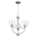 Quorum - 6059-3-265 - Three Light Chandelier - Enclave - Satin Nickel w/ Clear/Seeded