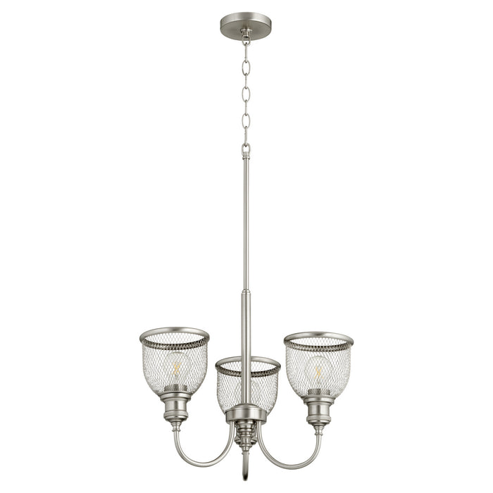 Quorum - 6212-3-65 - Three Light Chandelier - Omni - Satin Nickel