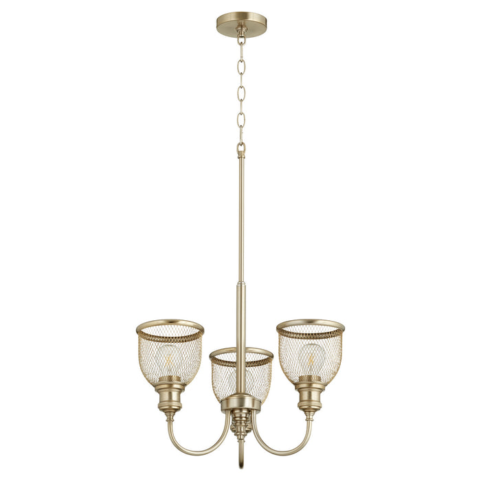 Quorum - 6212-3-80 - Three Light Chandelier - Omni - Aged Brass