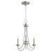 Quorum - 6250-3-65 - Three Light Chandelier - Brooks - Satin Nickel