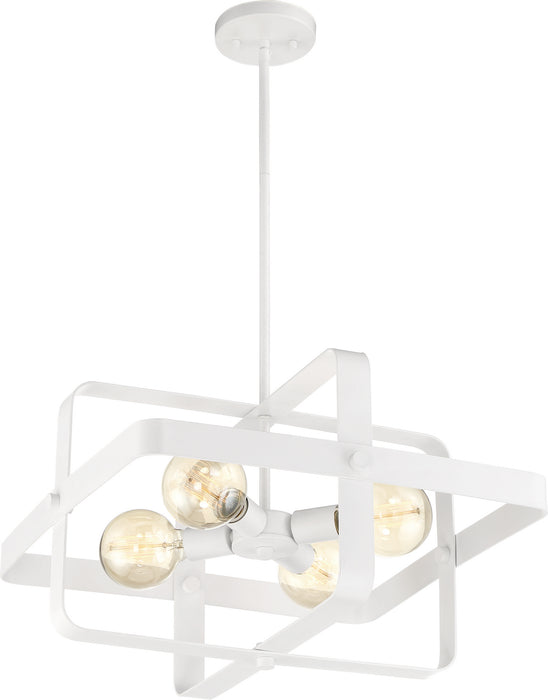 Nuvo Lighting - 60-6722 - Four Light Pendant - Prana - White