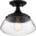 Nuvo Lighting - 60-6799 - One Light Semi Flush Mount - Kew - Aged Bronze / Clear