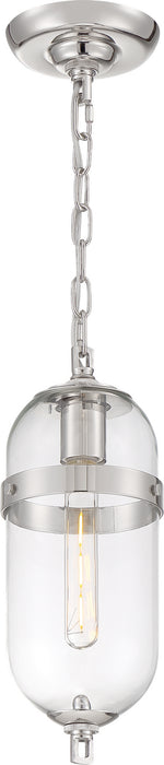 Nuvo Lighting - 60-6931 - One Light Mini Pendant - Fathom - Polished Nickel / Clear Glass