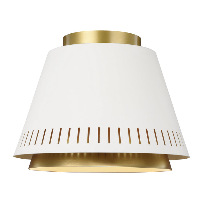 One Light Flush Mount from the Carter collection in Matte White finish
