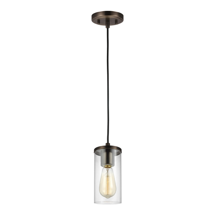 Generation Lighting - 6190301EN7-778 - One Light Mini-Pendant - Zire - Brushed Oil Rubbed Bronze