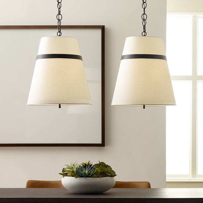 Three Light Pendant from the Cordtlandt collection in Polished Nickel finish