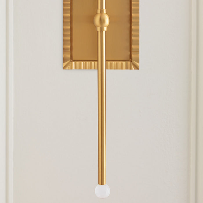 One Light Wall Sconce from the Baxley collection in Burnished Brass finish