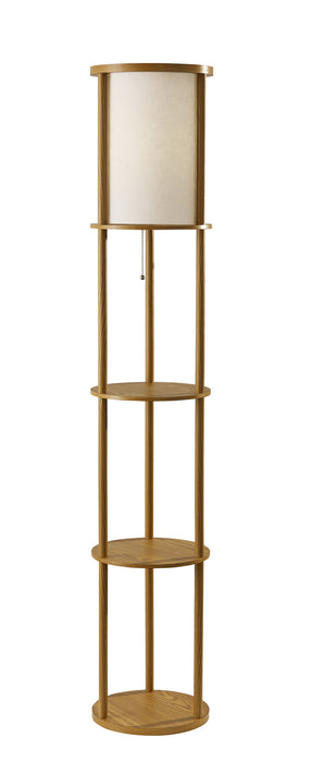 Adesso Home - 3117-12 - Floor Lamp - Stewart - Natural Wood Veneer