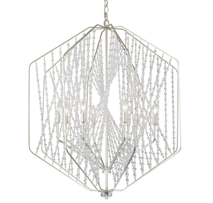 Varaluz - 321P06SO - Six Light Pendant - Chelsea - Silverado