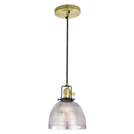 JVI Designs - 1221-10 S5-MP - One Light Pendant - Nob Hill - Satin Brass and Black