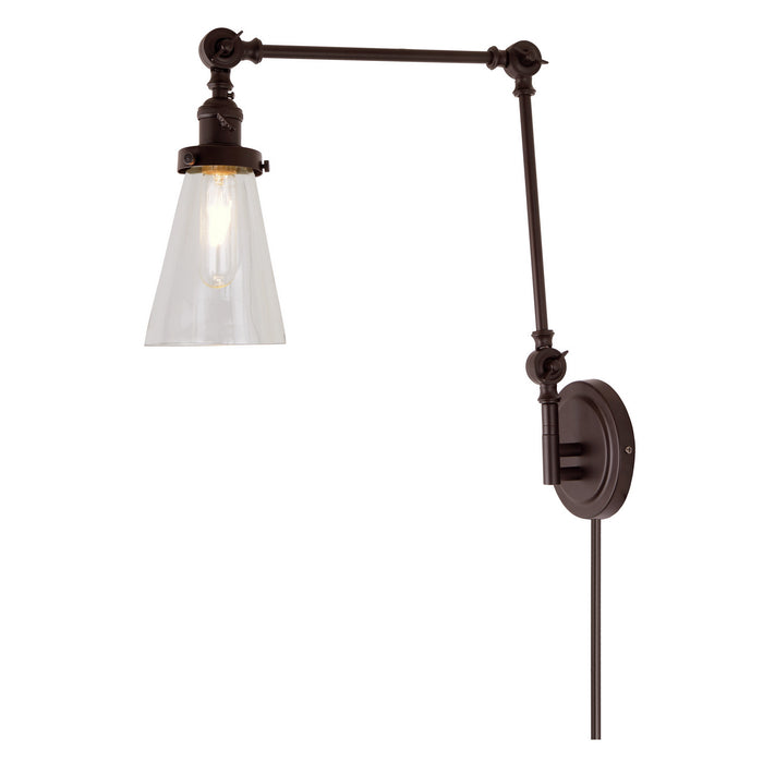 JVI Designs - 1257-08 S10 - One Light Swing Arm Wall Sconce - Soho - Oil Rubbed Bronze