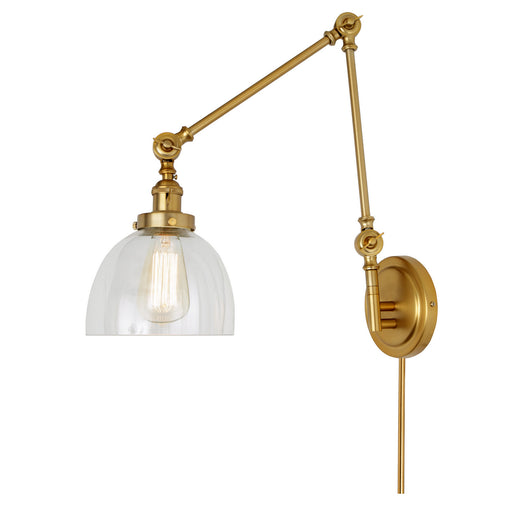 JVI Designs - 1257-10 S5 - One Light Swing Arm Wall Sconce - Soho - Satin Brass