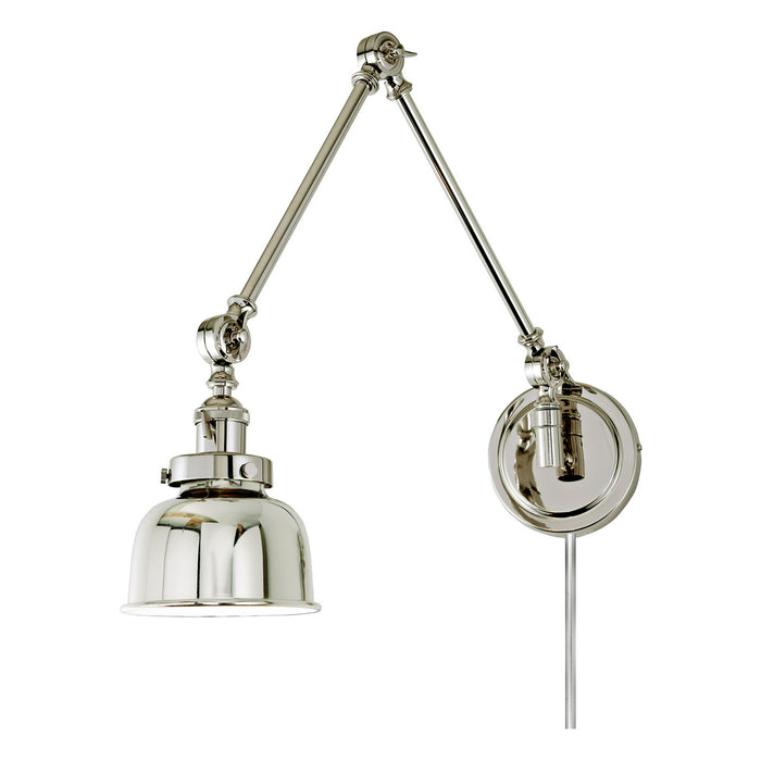 JVI Designs - 1257-15 M2 - One Light Swing Arm Wall Sconce - Soho - Polished Nickel