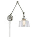 JVI Designs - 1257-15 S14 - One Light Swing Arm Wall Sconce - Soho - Polished Nickel