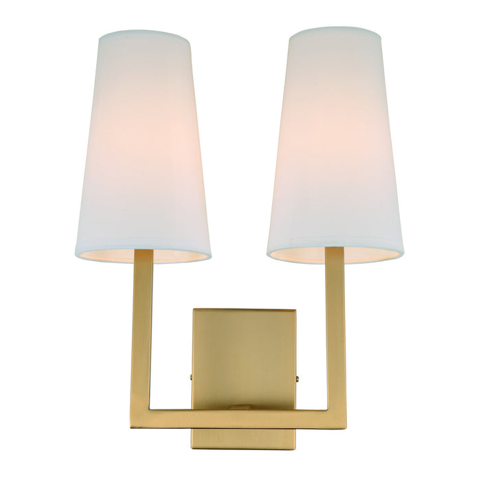 JVI Designs - 432-10 - Two Light Wall Sconce - Sullivan - Satin Brass