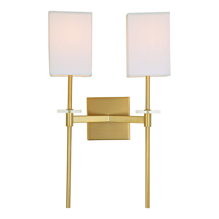 JVI Designs - 442-10 - Two Light Wall Sconce - Marcus - Satin Brass