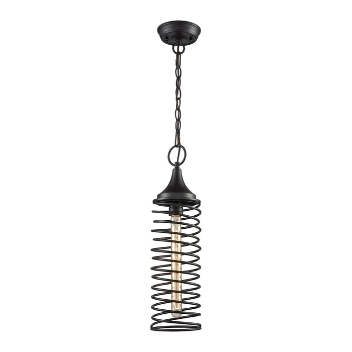 ELK Home - 65231/1-LA - One Light Mini Pendant - Spring - Oil Rubbed Bronze