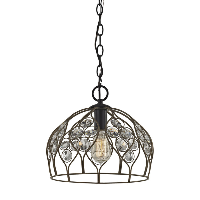 ELK Home - 81106/1-LA - One Light Mini Pendant - Crystal Web - Bronze Gold, Matte Black, Matte Black