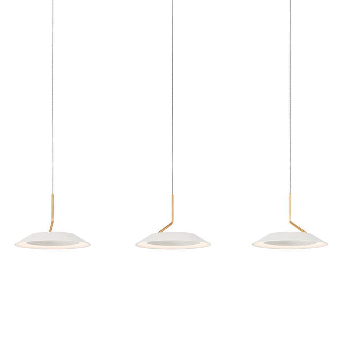 Koncept - RYP-L3-SW-MWG - LED Pendant - Royyo - Matte White With Gold