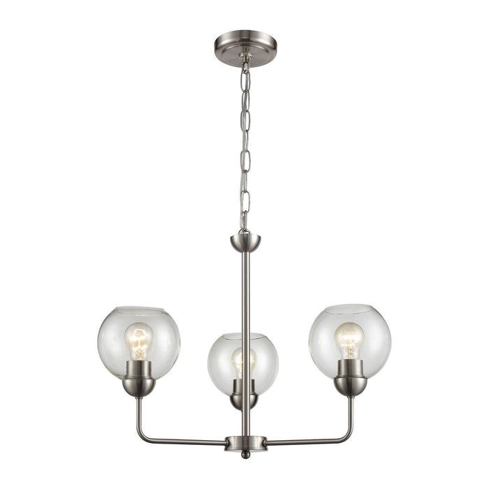 ELK Home - CN280322 - Three Light Chandelier - Astoria - Brushed Nickel