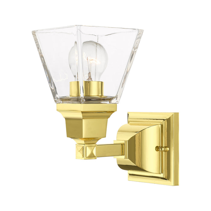 Livex Lighting - 17171-02 - One Light Wall Sconce - Mission - Polished Brass