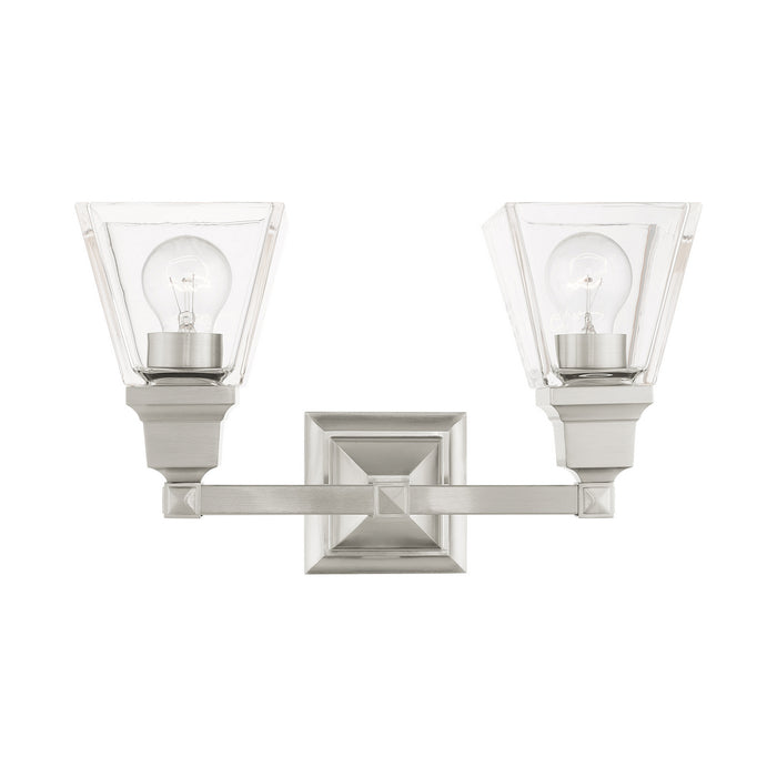 Livex Lighting - 17172-91 - Two Light Vanity - Mission - Brushed Nickel