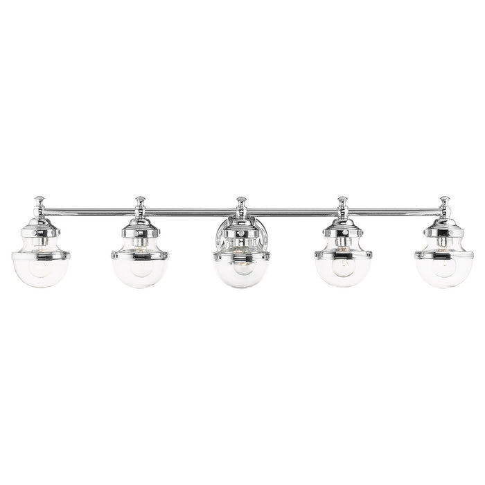 Livex Lighting - 17415-05 - Five Light Vanity - Oldwick - Polished Chrome