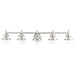 Livex Lighting - 17415-91 - Five Light Vanity - Oldwick - Brushed Nickel