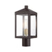Livex Lighting - 20590-07 - One Light Outdoor Post Top Lantern - Nyack - Bronze with Antique Brass Cluser