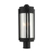 Livex Lighting - 22386-04 - Two Light Outdoor Post Top Lantern - Sheridan - Black with Brushed Nickel Candles