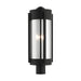 Livex Lighting - 22387-04 - Three Light Outdoor Post Top Lantern - Sheridan - Black with Brushed Nickel Candles