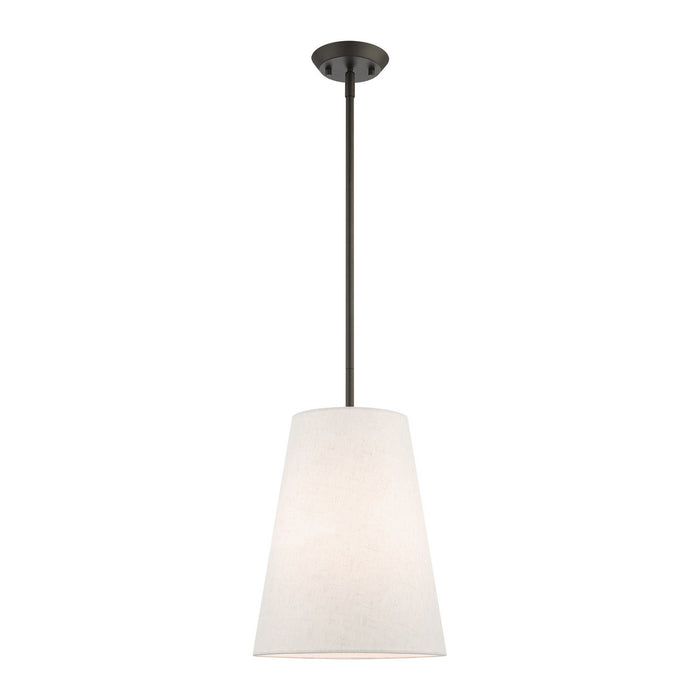 Livex Lighting - 41387-07 - One Light Pendant - Prato - Bronze