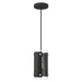 Livex Lighting - 45991-04 - One Light Pendant - Barcelona - Black with Brushed Nickel Accents
