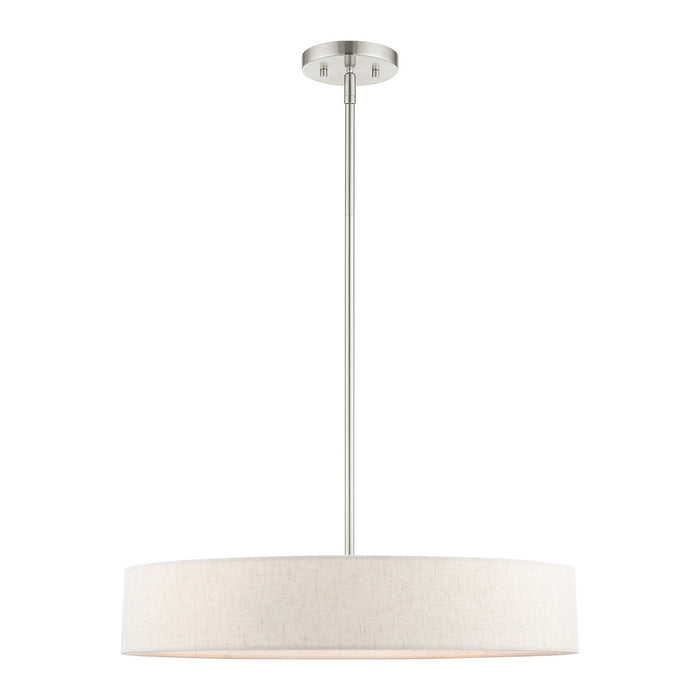 Livex Lighting - 46034-91 - Four Light Pendant - Venlo - Brushed Nickel