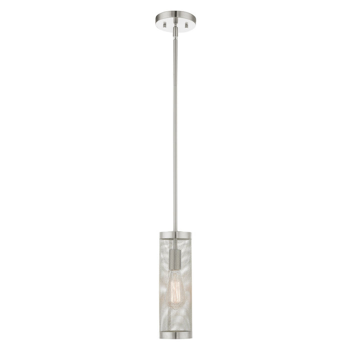 Livex Lighting - 46211-91 - One Light Pendant - Industro - Brushed Nickel